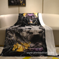 animal products wolf sublimation  blanket